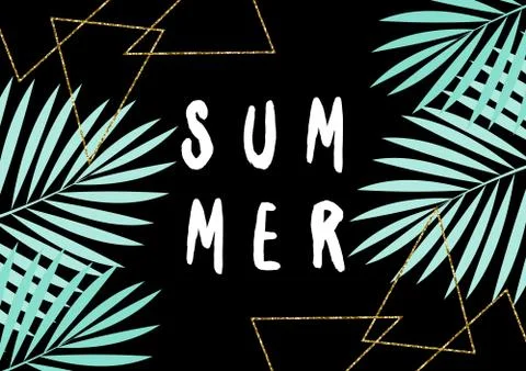 Summer Poster Design Stock Illustration