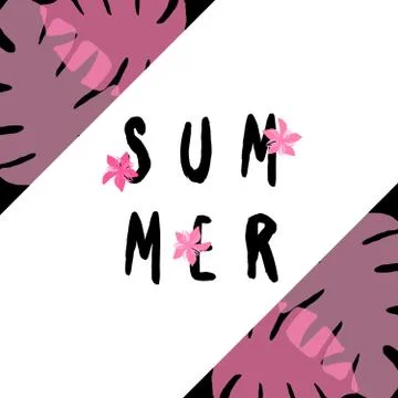 Summer Poster Design Stock Illustration