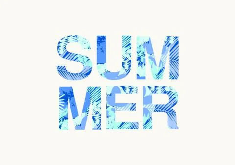 Summer Poster Design Stock Illustration