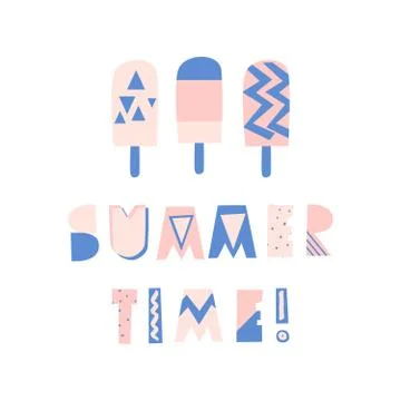 Summer Poster Design Stock Illustration