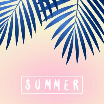 Summer Poster Design 스톡 일러스트
