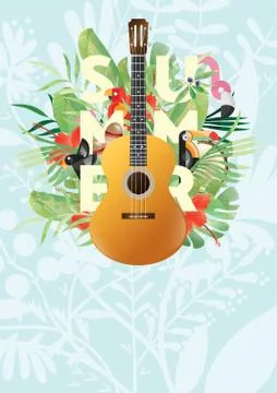 Summer Poster Design Stock Illustration