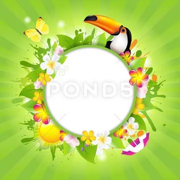 Summer poster Stock Illustration