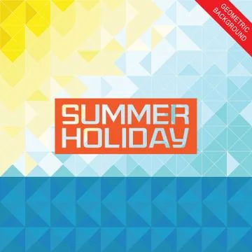 Summer poster. Stock Illustration