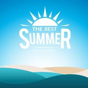Summer poster Stock Illustration