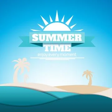 Summer poster Stock Illustration