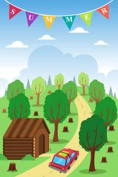 Summer Poster Stock Illustration