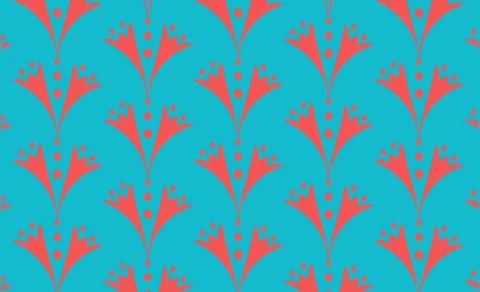 Summer print bright orange leafs Stock Illustration