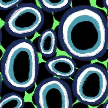 Summer print ethnic seamless magic eyes pattern for wrapping paper and fabric Stock Illustration