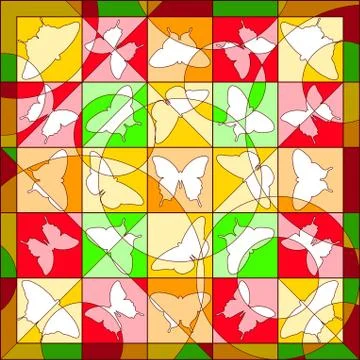 Summer quilt Stock Illustration