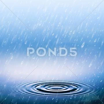 Summer rain, abstract natural backgrounds Stock Illustration