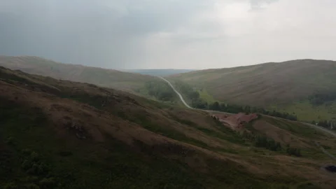 Summer rain in the mountains Stock Footage 246543565