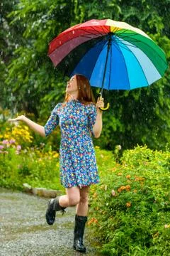 Summer rain Stock Photos