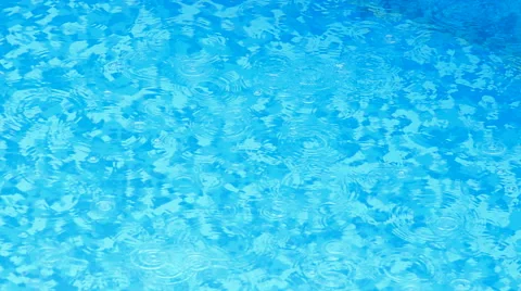 Summer rain by the pool Stock-Footage 42806060