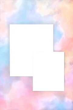 Summer Rainbow Sky Abstract Background Composition Foto stock