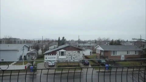 Summer Rainy Timelapse over some roofs Stock Footage 238417166