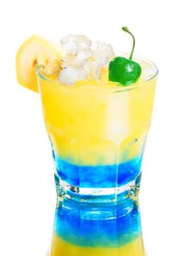 Summer refreshing cocktail Stock Photos