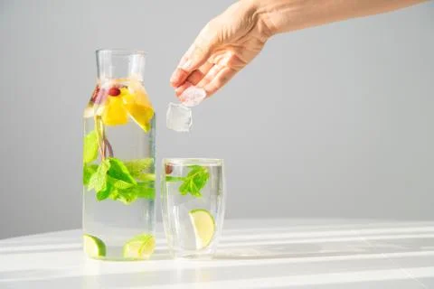 Summer refreshing drink Stock Photos