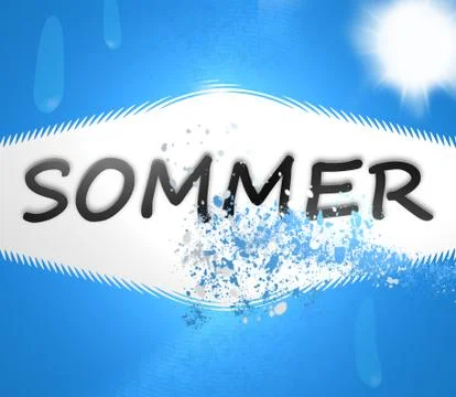 The summer refreshment Stock Illustration