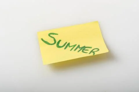 Summer reminder leaflet Stock Photos