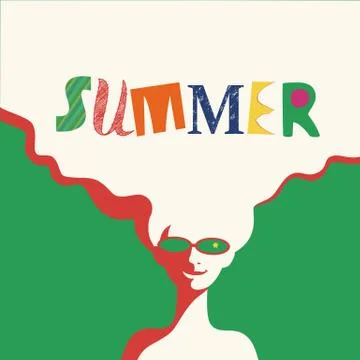 Summer rest concept Stock Illustration