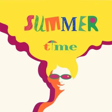 Summer rest concept Stock Illustration