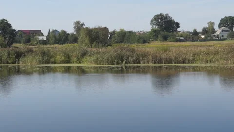 Summer river landscape Stock-Footage 119898397