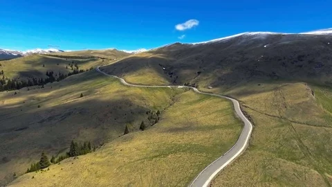 Summer road in mountains Stock Footage 75944152