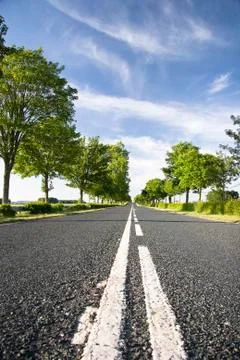 Summer road Stock Photos