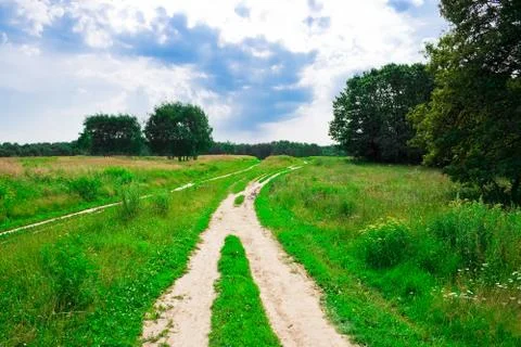 Summer road Stock Photos