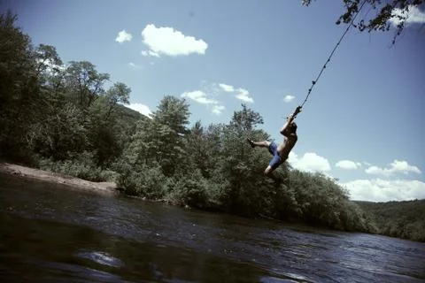 Summer Rope Swing Stock Photos