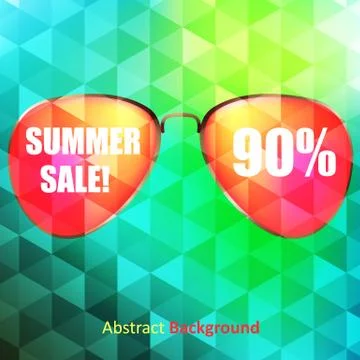 Summer Sale background Stock Illustration