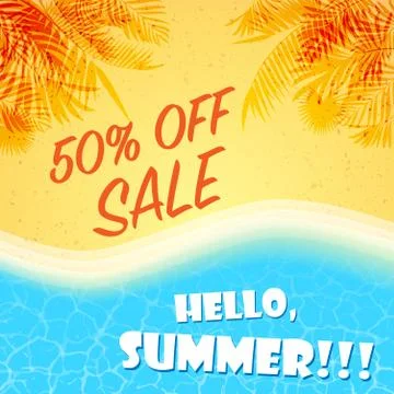 Summer sale background Stock Illustration