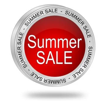 Summer Sale Button Stock Illustration