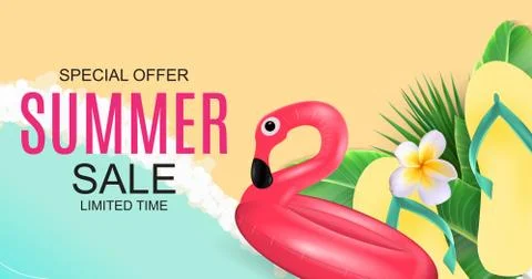 Summer Sale concept Background. Vector Illustration Stock Illustration