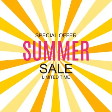 Summer Sale concept Background. Vector Illustration Stock Illustration