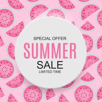 Summer Sale concept Background. Vector Illustration Stock Illustration