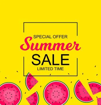 Summer Sale concept Background. Vector Illustration Stock Illustration