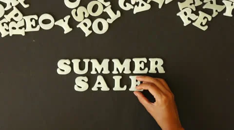 Summer Sale Stock Footage 24922177