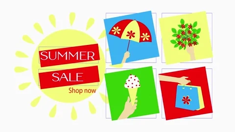 Summer sale Stock Footage 130734603
