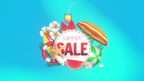 Summer Sale Stock Footage 157251499