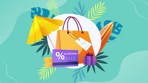 Summer Sale Stock Footage 245219958