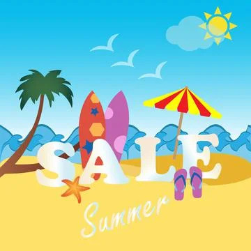 Summer sale Stock Illustration