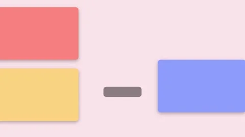 Summer sale interface animation with colorful content cards on pastel background Stock Footage 337227478