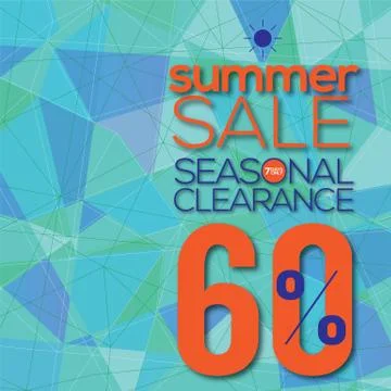 Summer Sale Modern Background Vector Illustration Stock Illustration