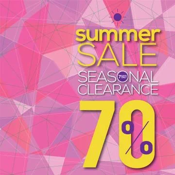 Summer Sale Modern Background Vector Illustration Stock Illustration