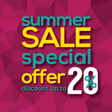 Summer Sale Modern Background Vector Illustration Stock-Illustration