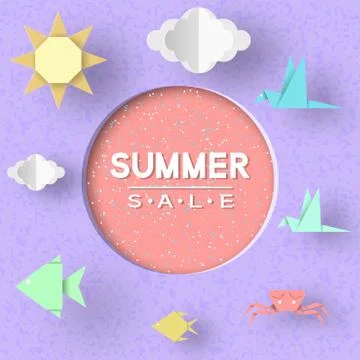 Summer Sale. Vector Illustrations Design. イラスト素材