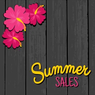 Summer sales design Stock Illustration