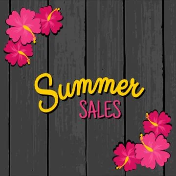 Summer sales design Illustrazione stock